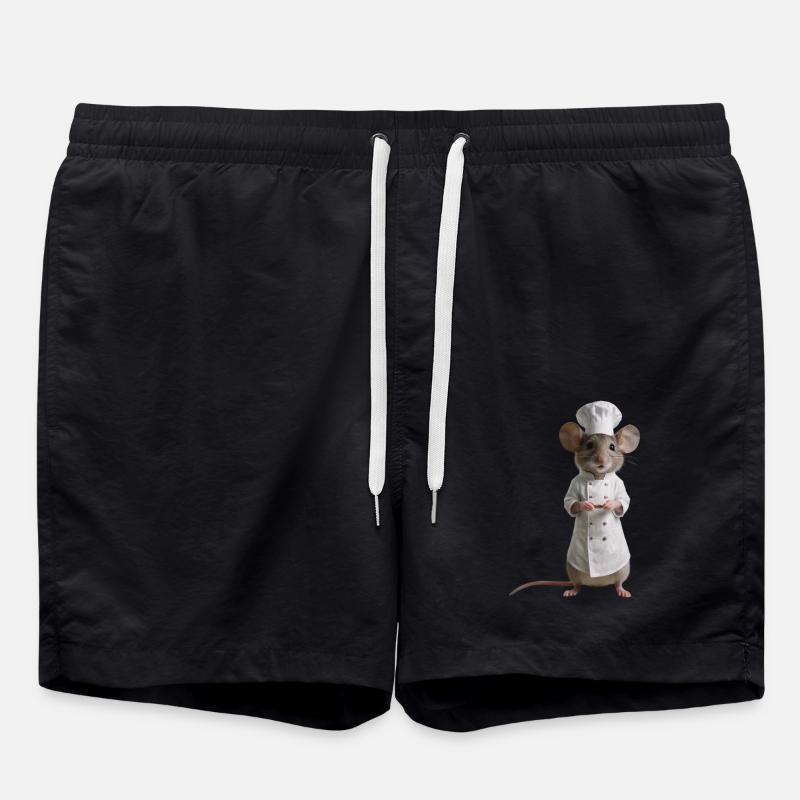 Mouse Cook - Swim Trunks - black