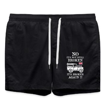 Landy Broken Again - Badeshorts - Schwarz - Vorne - AI Model Male 185 light (185cm)