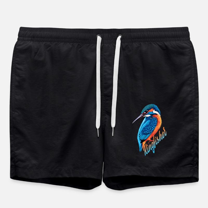 Martin-pêcheur mignon - Short de bain - noir