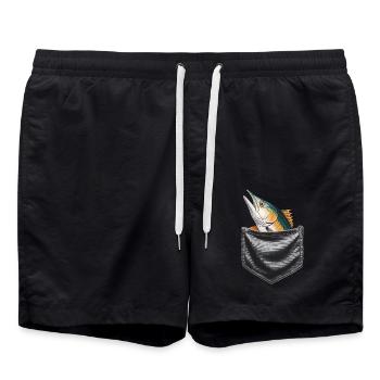 Tarpon - Badeshorts - Schwarz - Vorne - AI Model Male 185 light (185cm)