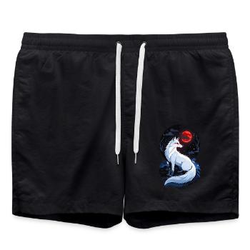 Polarfuchs - Badeshorts - Schwarz - Vorne - AI Model Male 185 light (185cm)