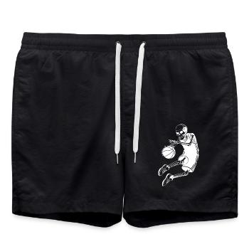 Basketteurs Basketball - Short de bain - noir - Devant - AI Model Male 185 light (185cm)