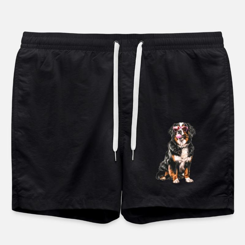 Berner Sennenhund - Badeshorts - Schwarz