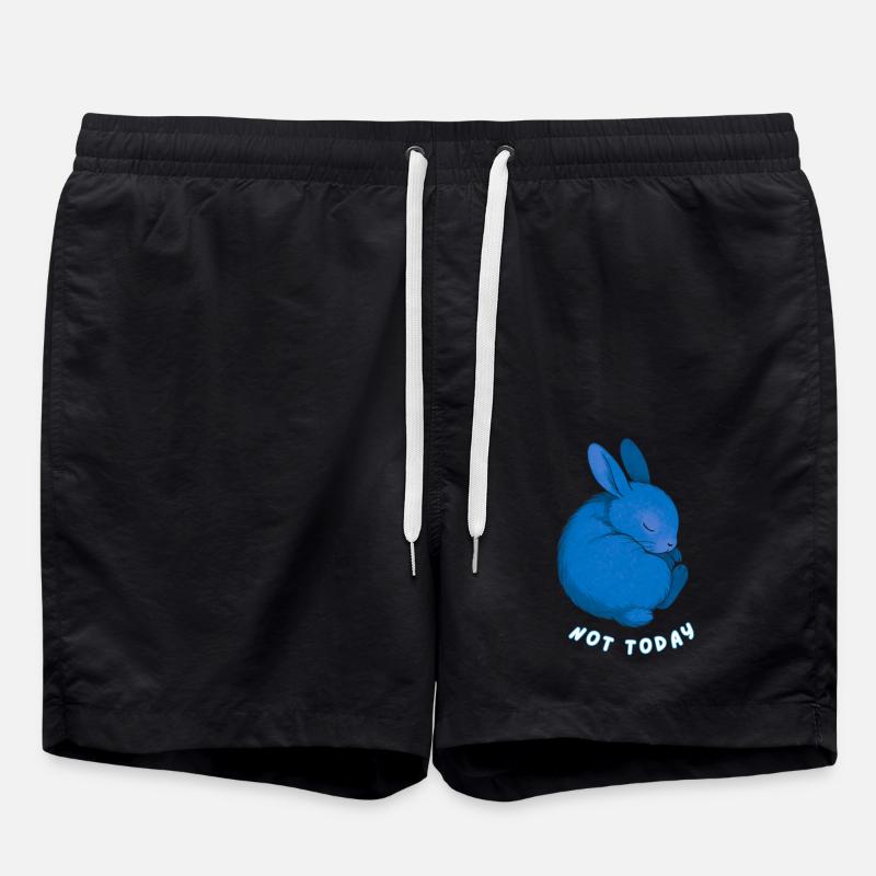 Lapin - Pas aujourd’hui - Short de bain - noir