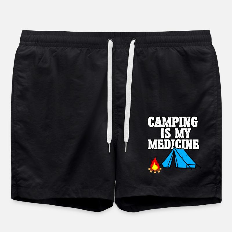 Camping Medicine - Swim Trunks - black
