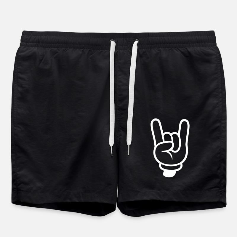 Party Hand Comic - Swim Trunks - black