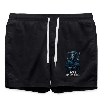 Faucheuse Moissonneur d’âmes - Short de bain - noir - Devant - AI Model Male 185 light (185cm)