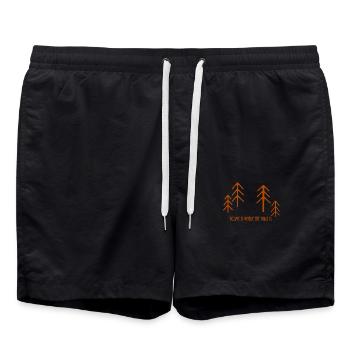 La maison est l'endroit où la résine est - Short de bain - noir - Devant - AI Model Male 185 light (185cm)