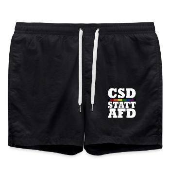 Csd instead of afd - Swim Trunks - black - Front - AI Model Male 185 light (185cm)