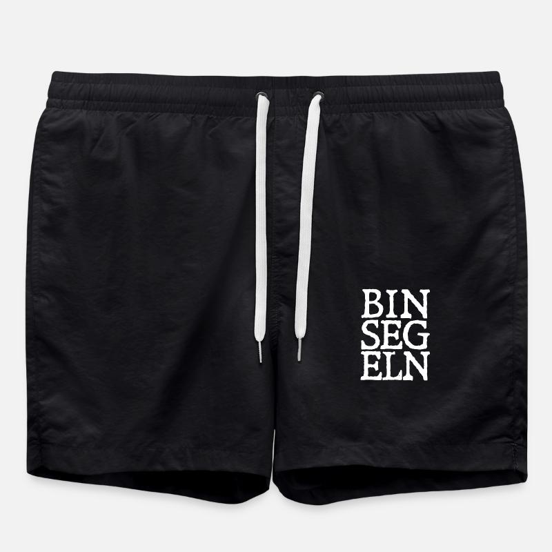 Bin segeln! - Badeshorts - Schwarz