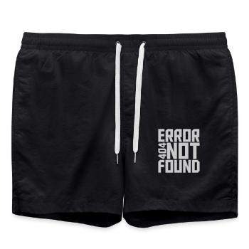 Error 404 not found - Swim Trunks - black - Front - AI Model Male 185 light (185cm)