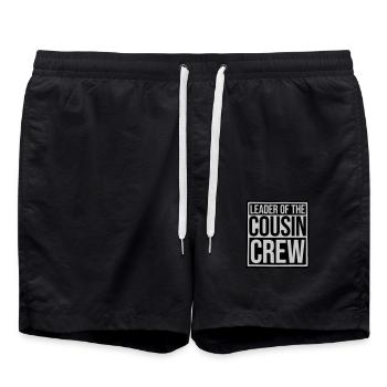 Leader Cousin Crew Team - Short de bain - noir - Devant - AI Model Male 185 light (185cm)