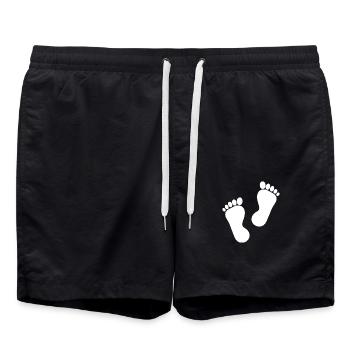 Foot Feet Foot Care Podiatry Gift Gift Idea - Short de bain - noir - Devant - AI Model Male 185 light (185cm)
