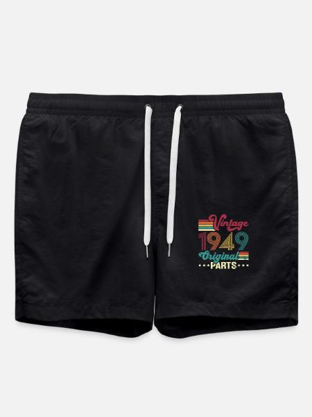 Vintage 1949 Original, Cadeau D'anniversaire - Short de bain - noir