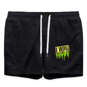 Je préfère ne pas - Short de bain - noir - Devant - AI Model Male 185 light (185cm)