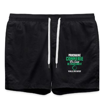 Prochaine Connerie En Cours De Chargement - Short de bain - noir - Devant - AI Model Male 185 light (185cm)