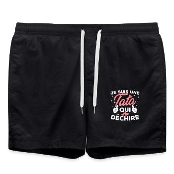 Je suis une tata qui déchire - Short de bain - noir - Devant - AI Model Male 185 light (185cm)