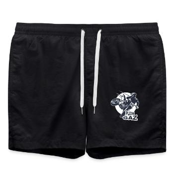 Motocross biker homme sport moto enduro - Short de bain - noir - Devant - AI Model Male 185 light (185cm)