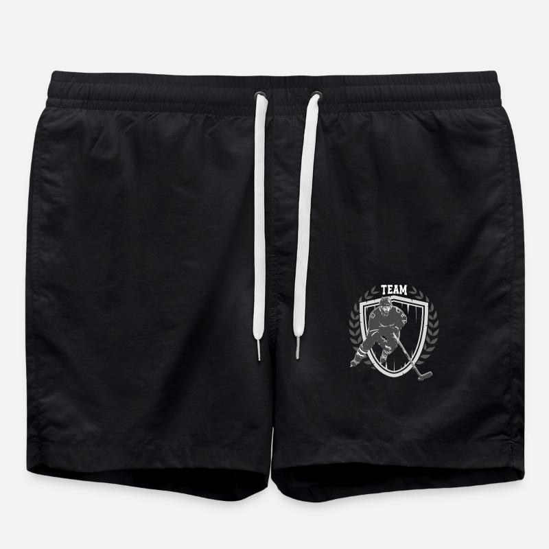 Eishockey Ice Hockey Team - Swim Trunks - black