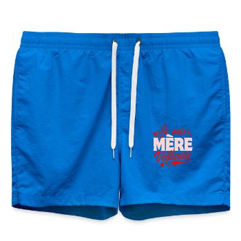 Fête des mères - Je suis Mère veilleuse - Rouge - Short de bain - cobalt blue - Devant