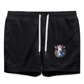 Vache - Short de bain - noir - Devant - AI Model Male 185 light (185cm)