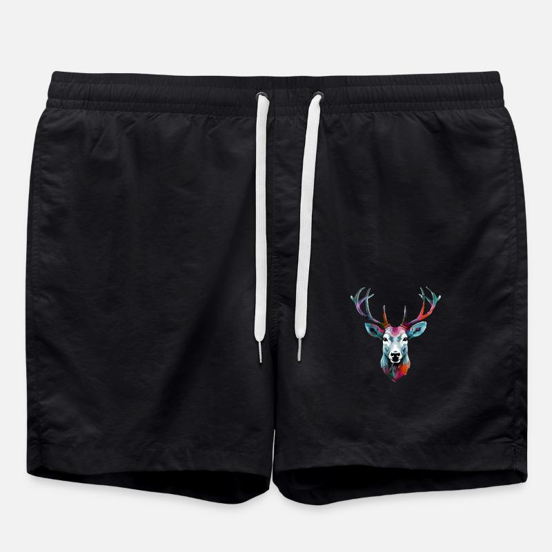 Reno le cerf - Short de bain - noir