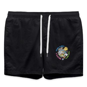 Pensez à l’escalade globale Fond lumineux local - Short de bain - noir - Devant - AI Model Male 185 light (185cm)