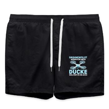 Pilote de drone quand je canard RC Drone Quadroc - Short de bain - noir - Devant - AI Model Male 185 light (185cm)