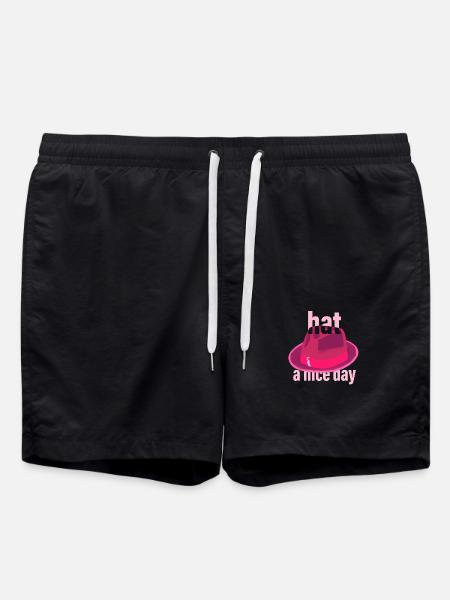 Hat a Nice Day - Swim Trunks - black