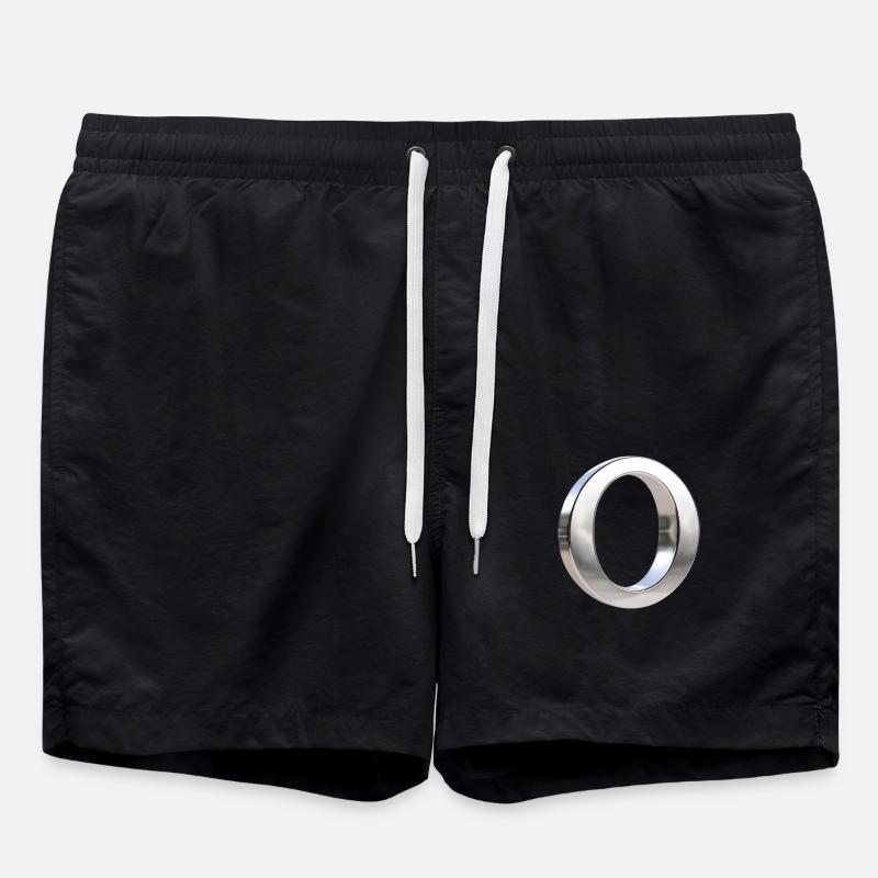Chrome ,, O " Metallic - Swim Trunks - black