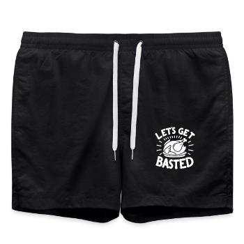 Lass uns basteln - Badeshorts - Schwarz - Vorne - AI Model Male 185 light (185cm)
