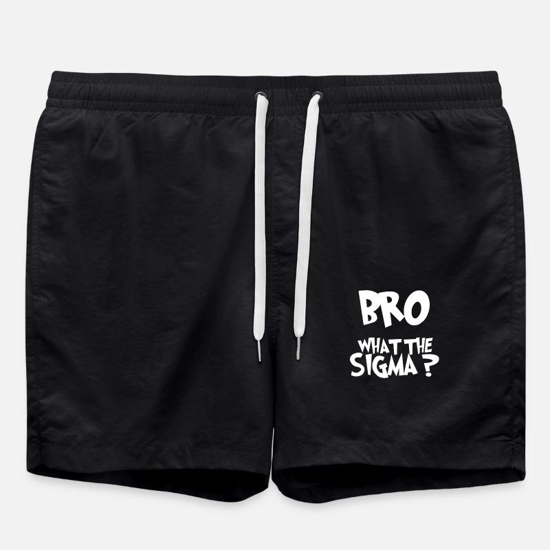 BRO What the sigma ? - Short de bain - noir