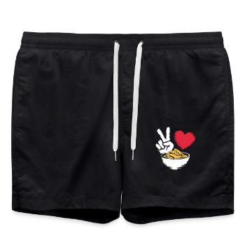 Pour les connaisseurs de la cuisine coréenne - Short de bain - noir - Devant - AI Model Male 185 light (185cm)