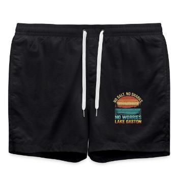 Se détendre au bord du lac Gaston - Short de bain - noir - Devant - AI Model Male 185 light (185cm)
