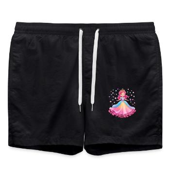Lil Princess - Badeshorts - Schwarz - Vorne - AI Model Male 185 light (185cm)