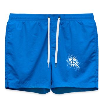 Death of Peace - Blanc - Short de bain - cobalt blue - Devant