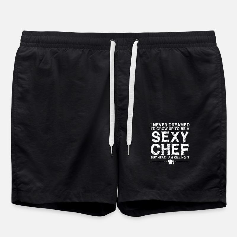 Chef Sexy Cooking - Swim Trunks - black