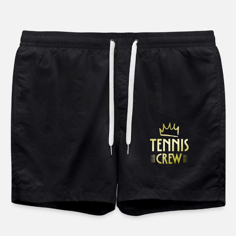Tennis Crew - Swim Trunks - black