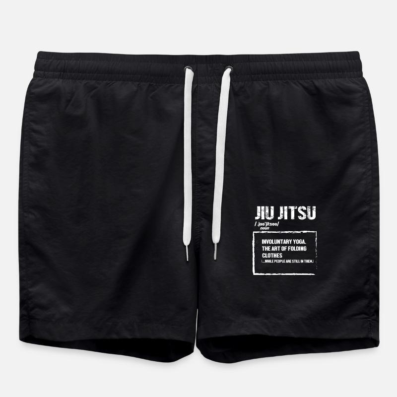 Jiu Jitsu Self Defense - Swim Trunks - black