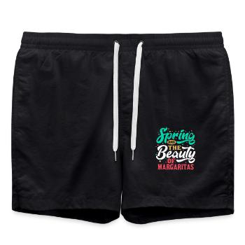 Spring Brings The Beauty Of Margaritas - Swim Trunks - black - Front - AI Model Male 185 light (185cm)