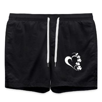 Herz und Klee - Badeshorts - Schwarz - Vorne - AI Model Male 185 light (185cm)