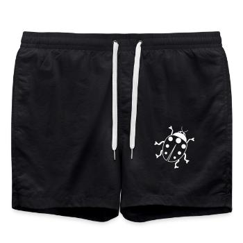 Ladybug 01 - Swim Trunks - black - Front - AI Model Male 185 light (185cm)
