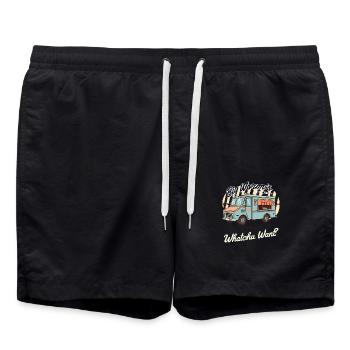 Großer Wurm s Creme Whatchu Want Los Angeles - Badeshorts - Schwarz - Vorne - AI Model Male 185 light (185cm)