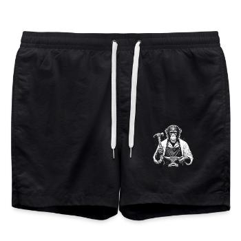 Blacksmith - Swim Trunks - black - Front - AI Model Male 185 light (185cm)