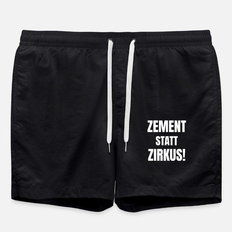 Cement instead of circus! - Swim Trunks - black
