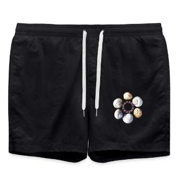 Escargot domestique - Short de bain - noir - Devant - AI Model Male 185 light (185cm)