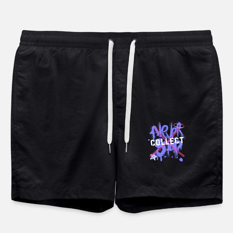 Never stop - Swim Trunks - black