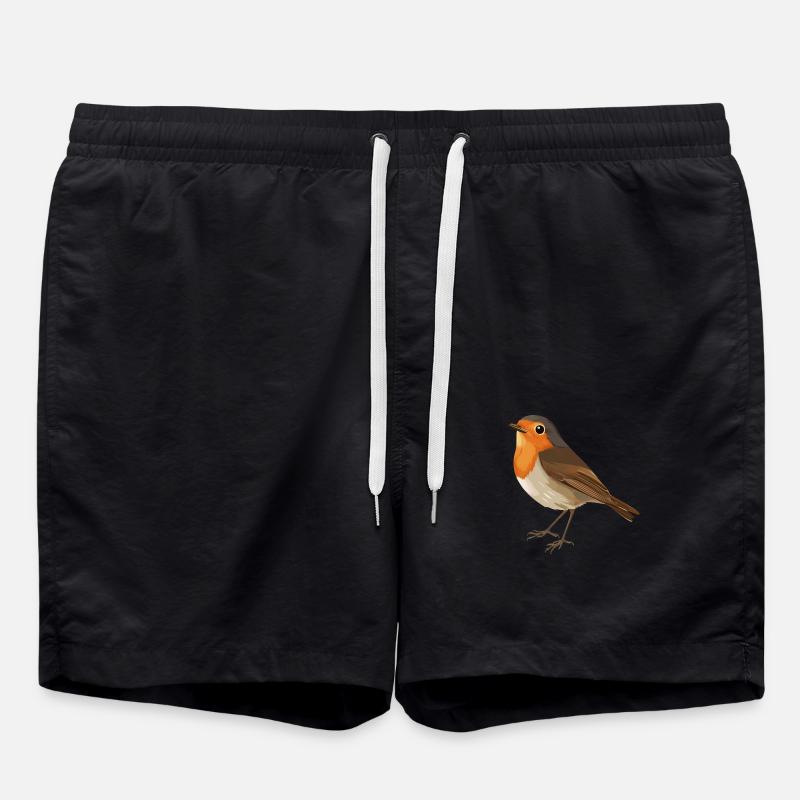 Rouge-gorge - Short de bain - noir