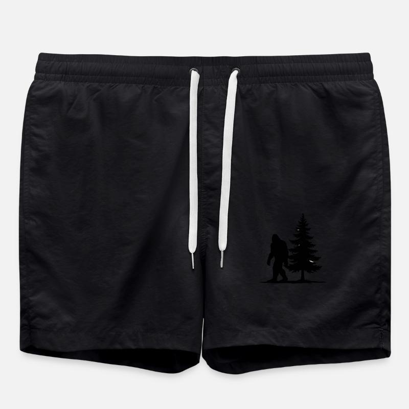 Silhouette de pin Bigfoot - Short de bain - noir