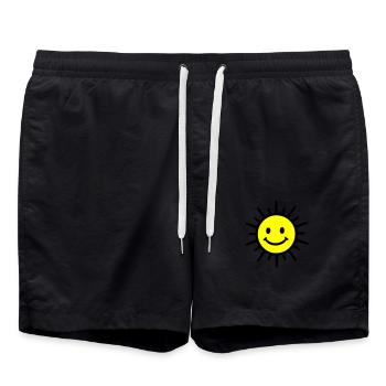 Soleil Joie Été - Short de bain - noir - Devant - AI Model Male 185 light (185cm)